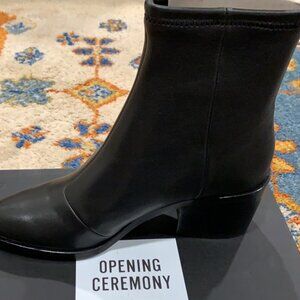 Brand New Opening Ceremony Women's Livv Stretch Boots, Black leather